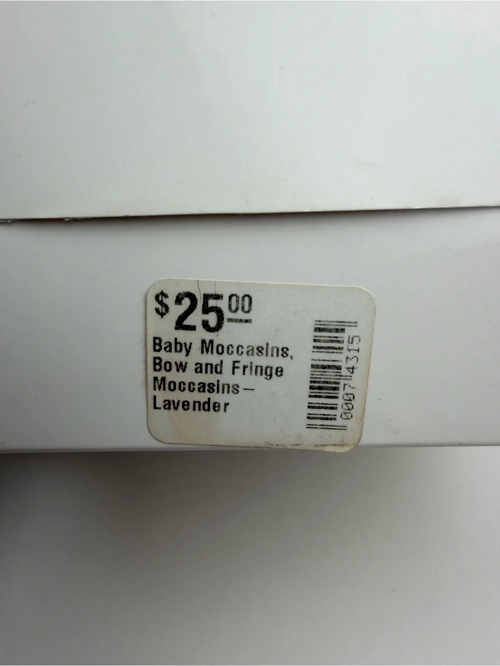 BNIB Emerson & Friends Baby  Moccasins lavender 3-6 Months